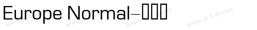 Europe Normal字体转换